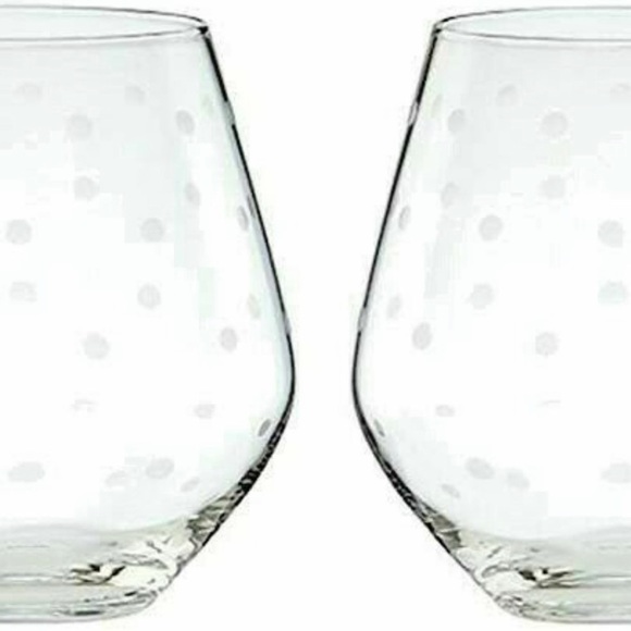 NEW Kate Spade Lenox Stemless Wine Glasses - Picture 2 of 7